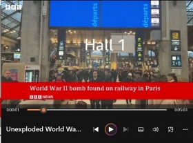 Unexploded World War Two bomb causes travel chaos in Paris