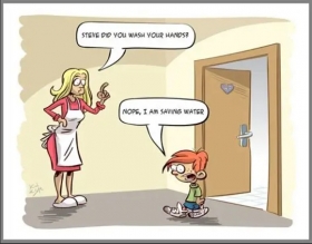 I AM SAVING WATER ...