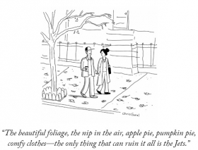 The beautiful foliage, the nip in the air, ...
